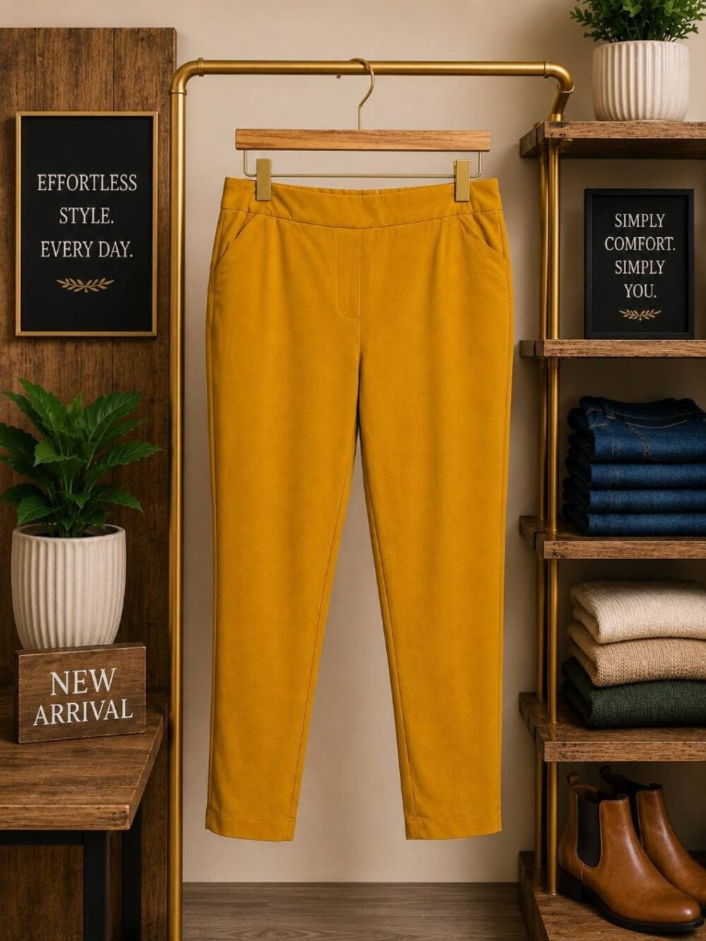 Zac and Rachel Size 10 Mustard Yellow Gold Pants Womens